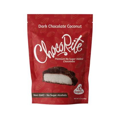 HealthSmart ChocoRite - Dark Chocolate Coconut Bars - Pouches