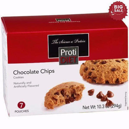 ProtiDiet - Protein Chocolate Chips Cookies - 7/Box