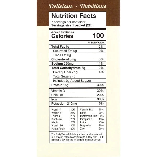 ProteinWise - Chocolate Meal Replacement Shake or Pudding - 100 Calorie - 7/Box