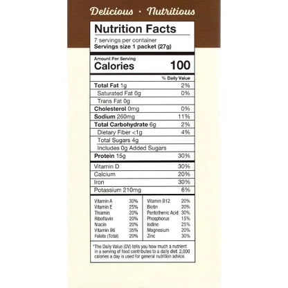 ProteinWise - Chocolate Meal Replacement Shake or Pudding - 100 Calorie - 7/Box