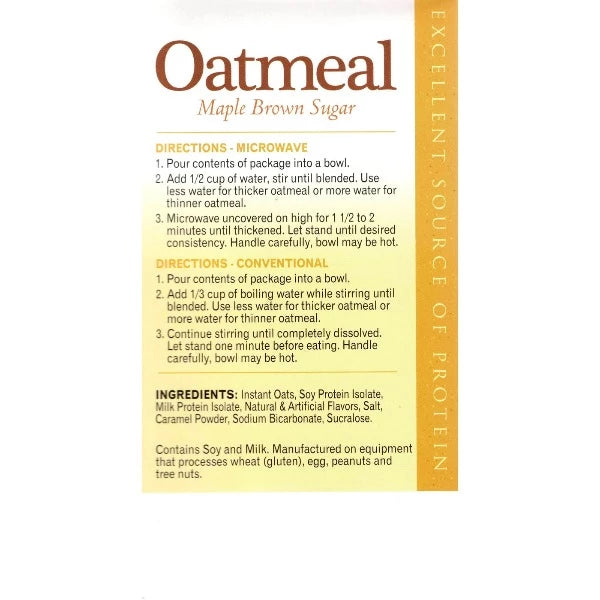ProteinWise - Maple Brown Sugar Protein Oatmeal - 7/Box