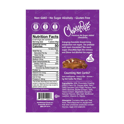 HealthSmart ChocoRite - Pecan Clusters - Pouches