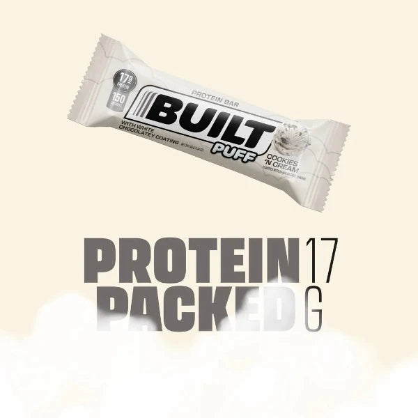 Built Cookies N Cream Puff 1 Bar Proteinwise