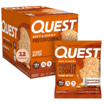 Quest - High Protein Peanut Butter Cookie - 12/Box