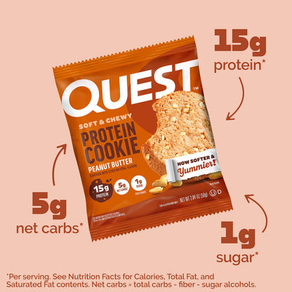 Quest - High Protein Peanut Butter Cookie - 12/Box