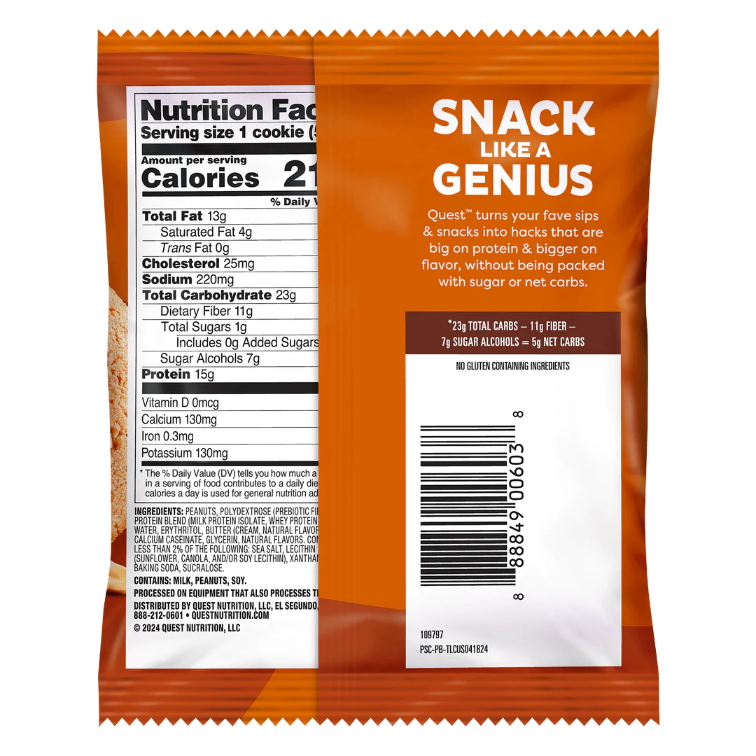 Quest - High Protein Peanut Butter Cookie - 1 Cookie