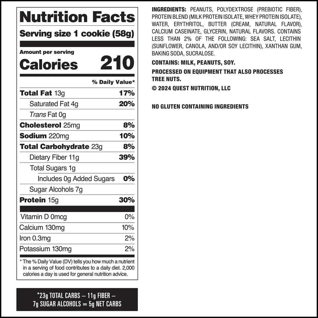 Quest - High Protein Peanut Butter Cookie - 12/Box