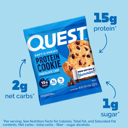 Quest - High Protein Chocolate Chip Cookie - 12/Box
