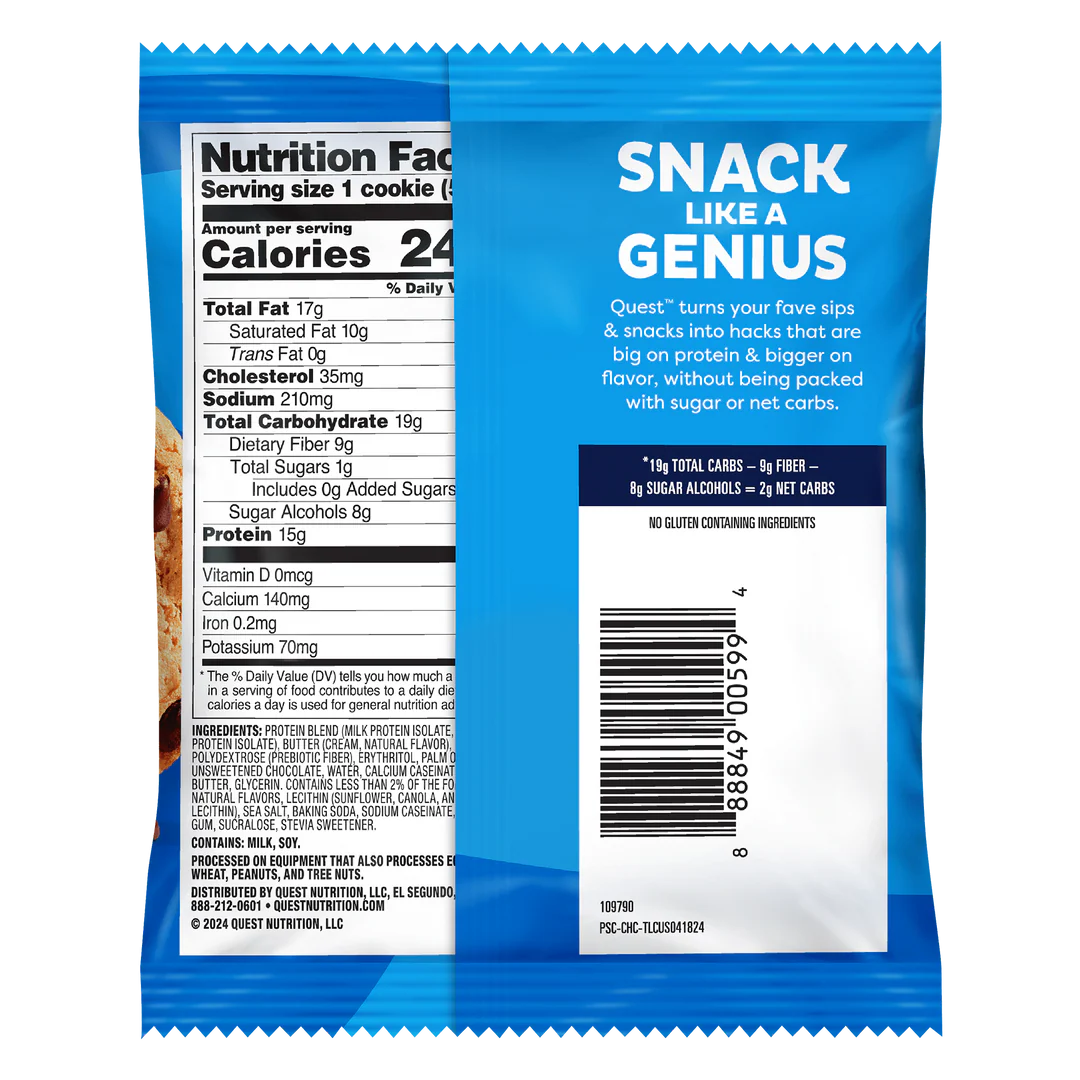 Quest - High Protein Chocolate Chip Cookie - 1 Cookie