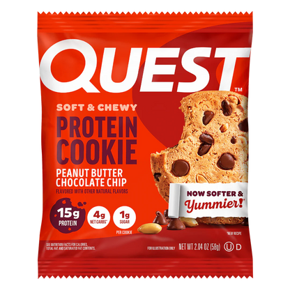 Quest - High Protein Peanut Butter Chocolate Chip Cookie - 1 Cookie