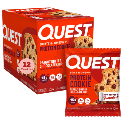 Quest - High Protein Peanut Butter Chocolate Chip Cookie - 12/Box