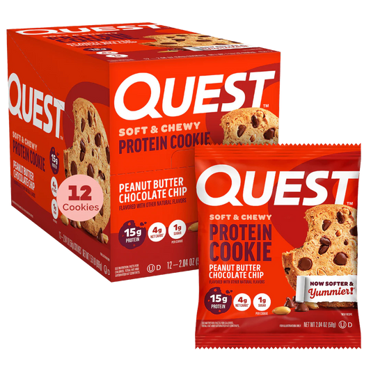 Quest - High Protein Peanut Butter Chocolate Chip Cookie - 12/Box