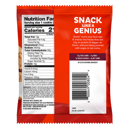 Quest - High Protein Peanut Butter Chocolate Chip Cookie - 1 Cookie