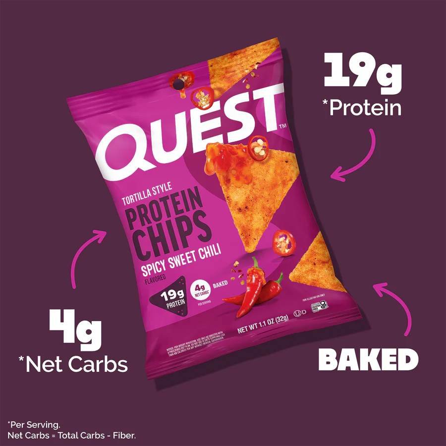 Quest Protein Tortilla Chips - Spicy Sweet Chili - Single Bag
