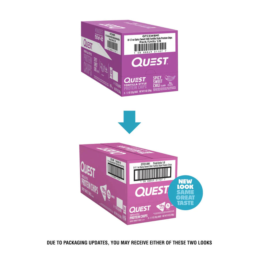 Quest Protein Tortilla Chips - Spicy Sweet Chili - 8 Bags