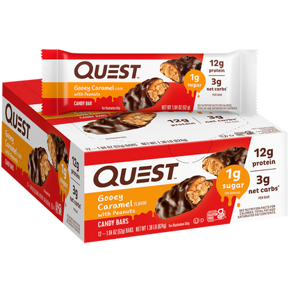 Quest - High Protein Gooey Caramel Candy Bar - 12/Box