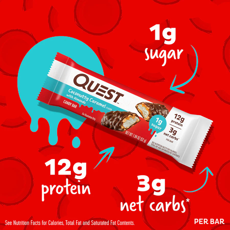 Quest - High Protein Coconutty Caramel Candy Bars - 1 Bar