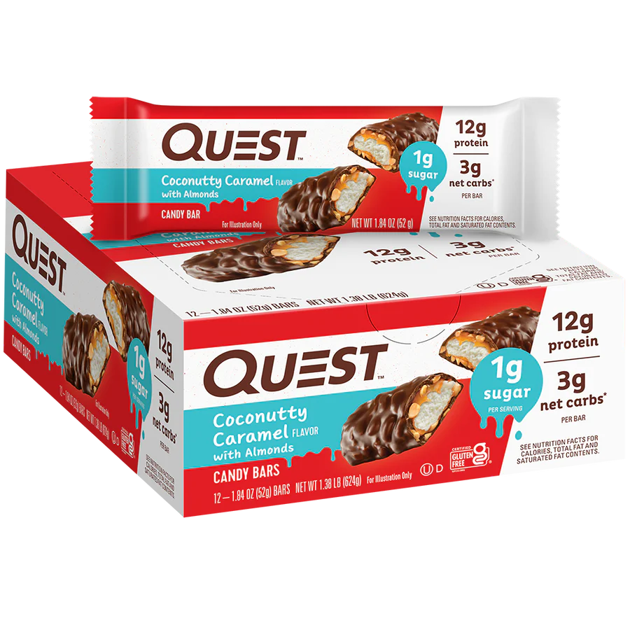 Quest - High Protein Coconutty Caramel Candy Bars - 12/Box