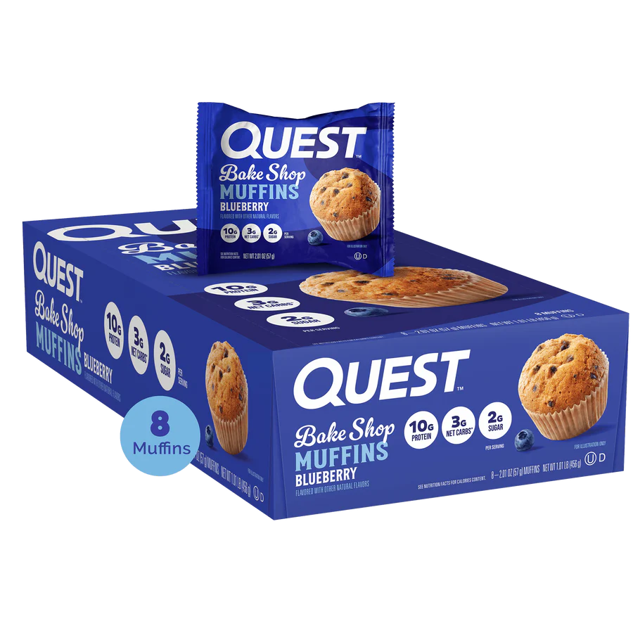 Quest - Bake Shop Blueberry Muffins - 8/Box