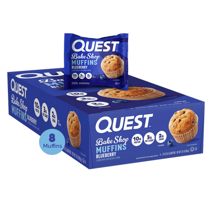 Quest - Bake Shop Blueberry Muffins - 8/Box