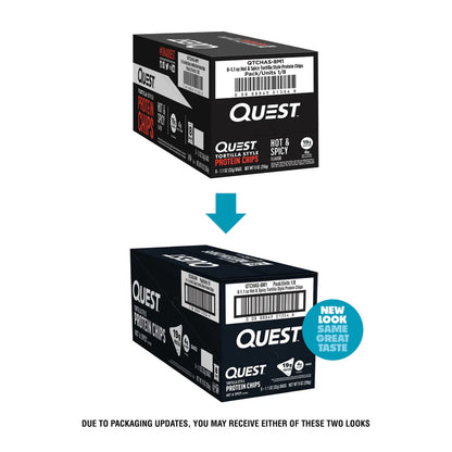 Quest Protein Tortilla Chips - Hot & Spicy - 8 Bags