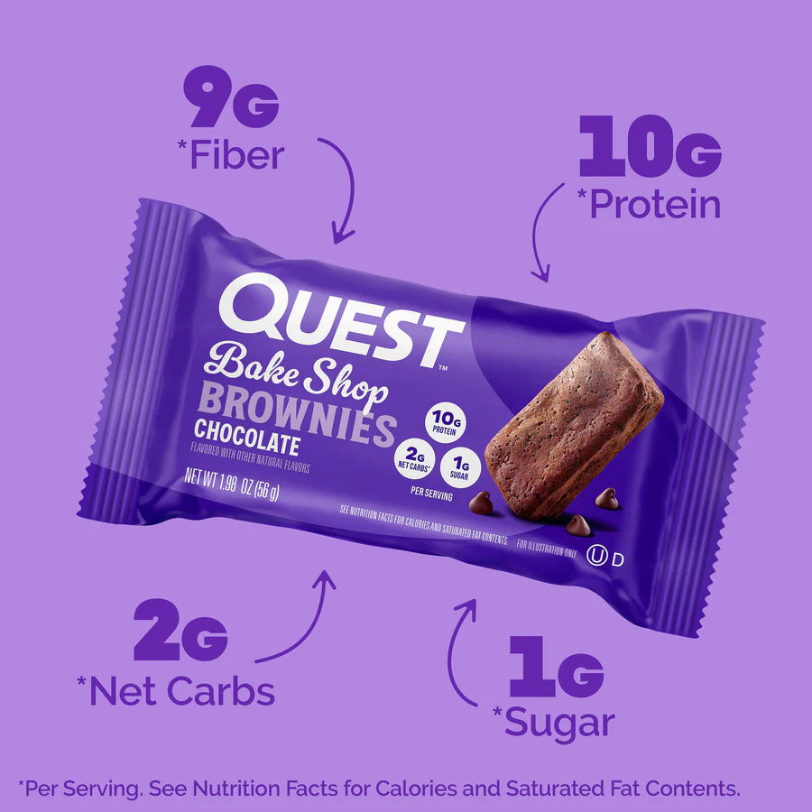 Quest - Bake Shop Chocolate Brownies - 10/Box