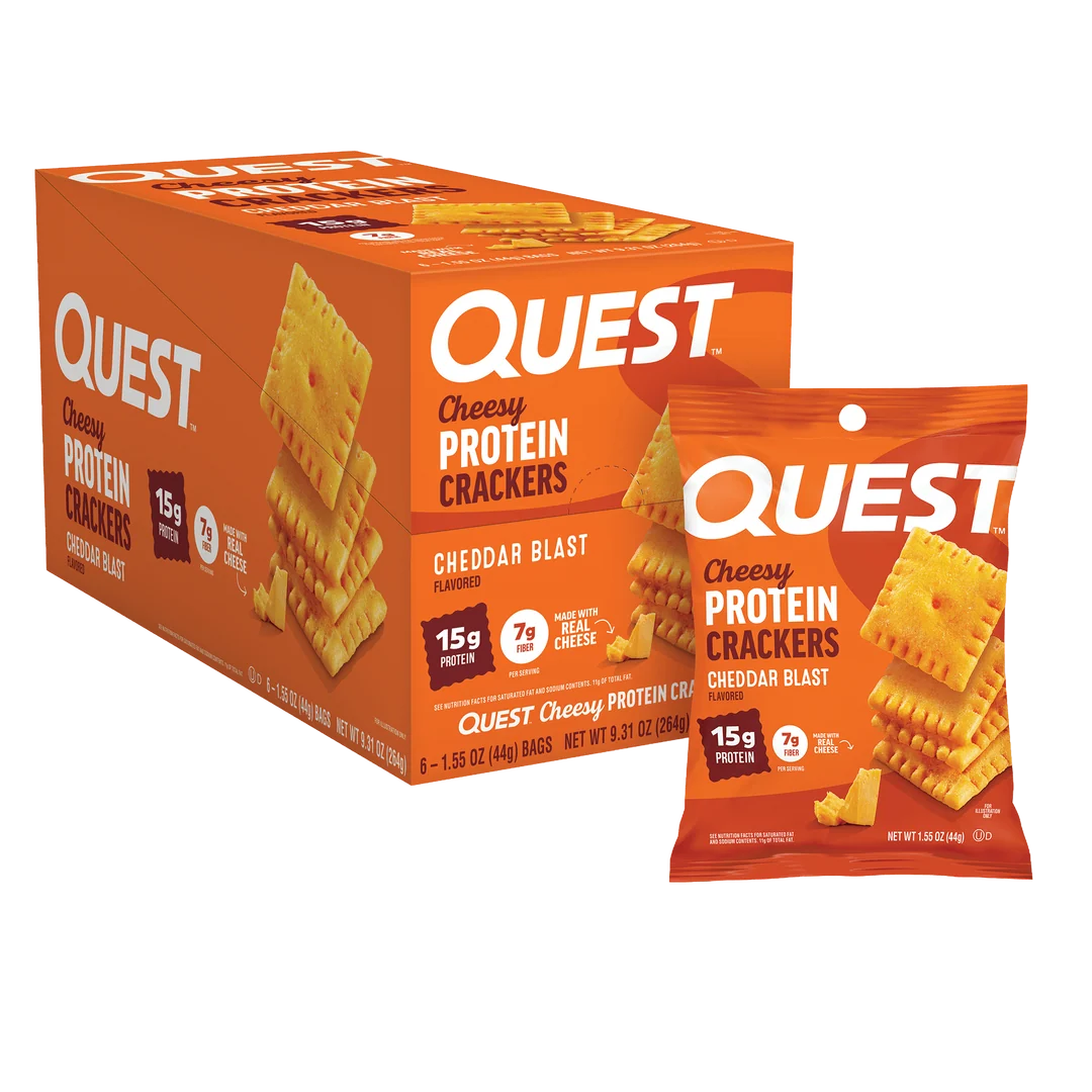 Quest - Cheese Crackers - Cheddar Blast - 6/Box