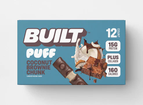 Built High Protein Puff - Coconut Brownie Chunk - 12/Box