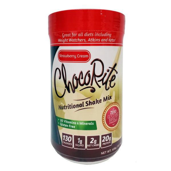 HealthSmart ChocoRite High Protein Shake Mix -  Strawberry Cream - 15.1 oz