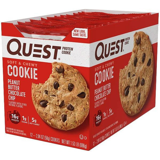Quest - High Protein Peanut Butter Chocolate Chip Cookie - 12/Box