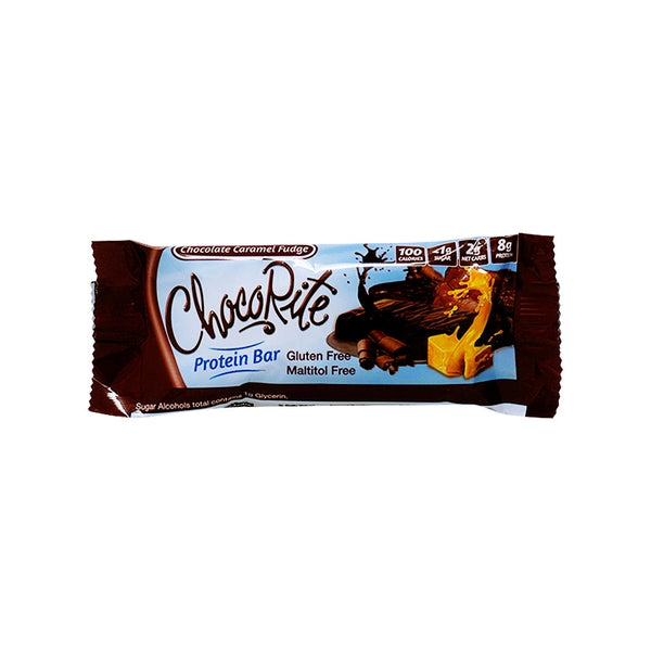 HealthSmart ChocoRite 34g Chocolate Caramel Fudge Bar - 16 Bars