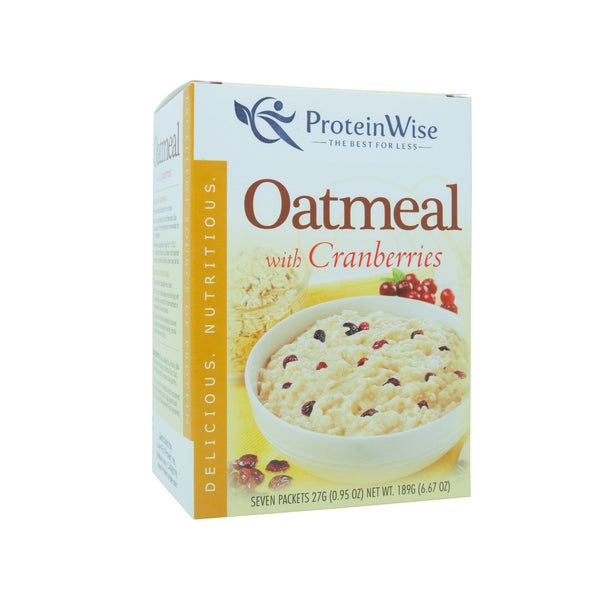 ProteinWise - Protein Oatmeal With Cranberries - 7/Box
