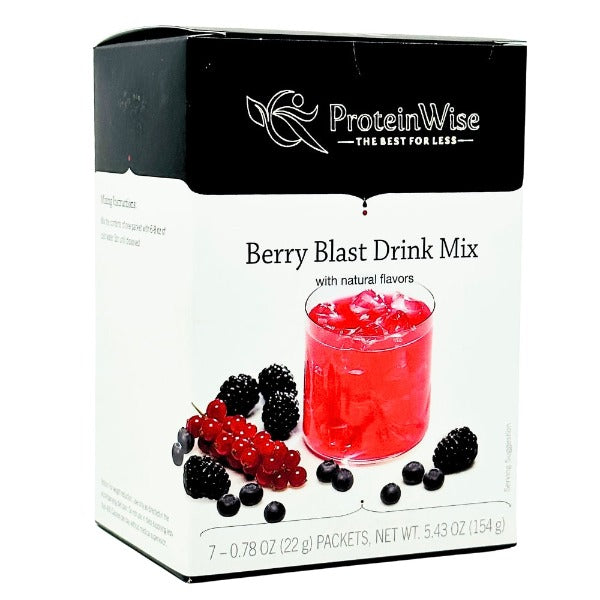 ProteinWise - Berry Blast Fruit Drink Mix  - 7/Box