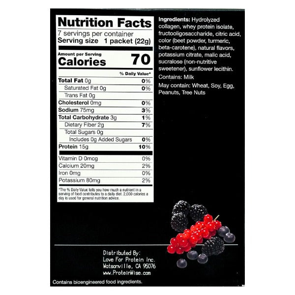 ProteinWise - Berry Blast Fruit Drink Mix  - 7/Box