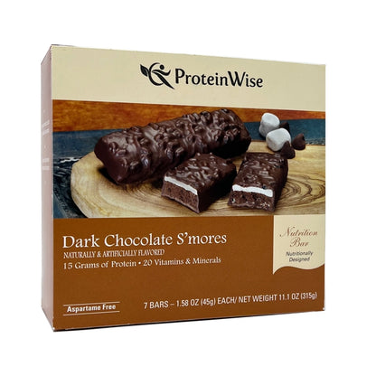 ProteinWise - Dark Chocolate S'mores Nutrition Bar - 7/Box