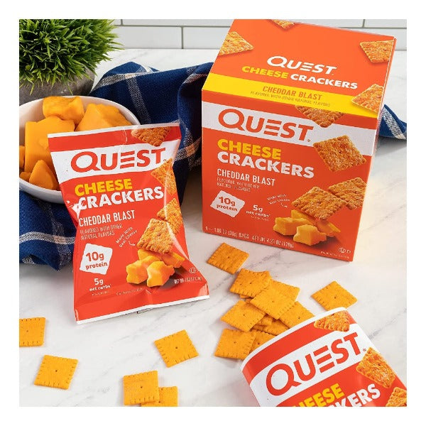 Quest - Cheese Crackers - Cheddar Blast - 4/Box