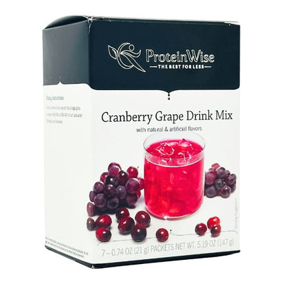 ProteinWise - Cranberry Grape Fruit Drink Mix - 7/Box