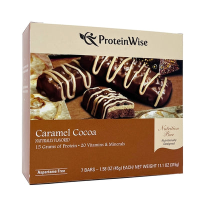 ProteinWise - Caramel Cocoa Nutrition Bar - 7 Box