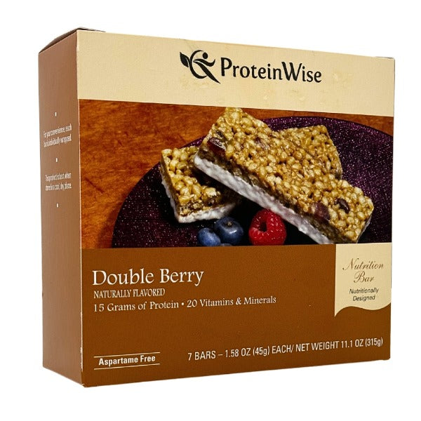 ProteinWise - Double Berry Nutrition Bar - 7/Box