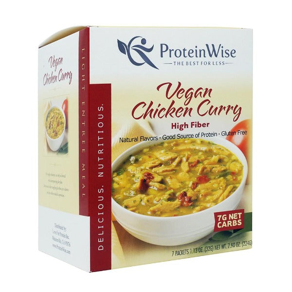 ProteinWise - Vegan Chicken Curry Light Entree - 7/Box