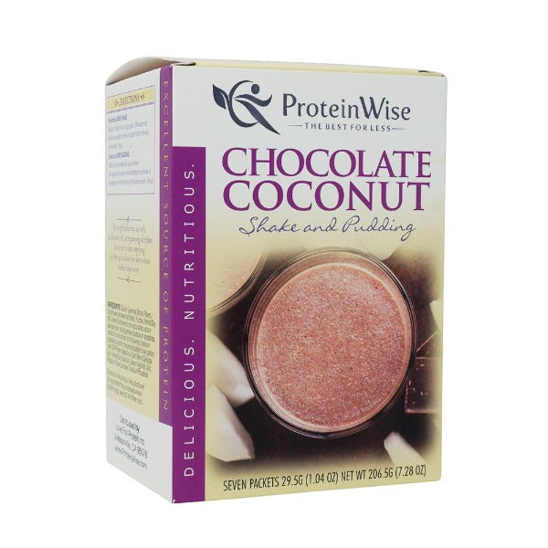 ProteinWise - Chocolate Coconut Shake or Pudding  - 7/Box