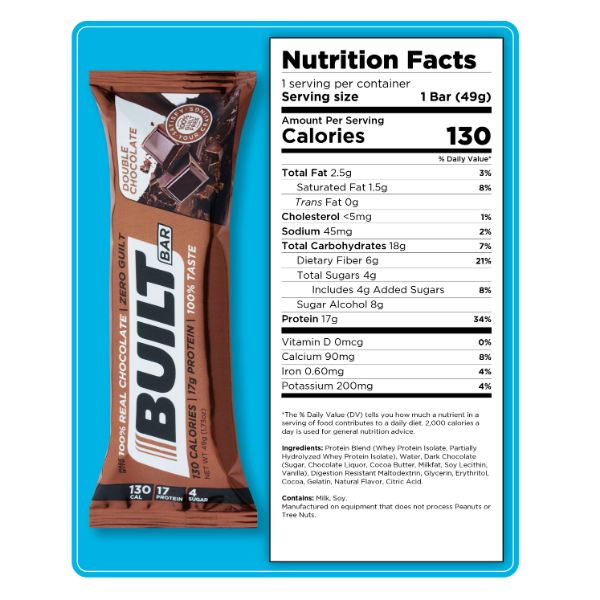 Built High Protein Bar - Double Chocolate - 1 Bar