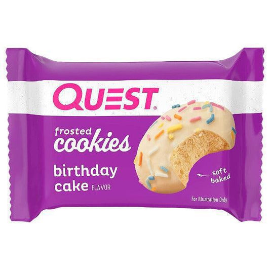 Quest - Frosted Cookies - Birthday Cake - 1 Cookie