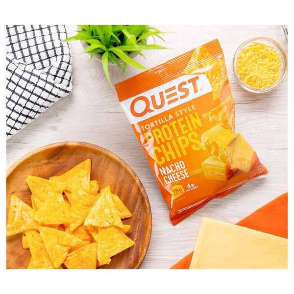 Quest Protein Tortilla Chips - Nacho Cheese - Single Bag