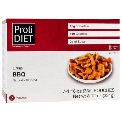 ProtiDiet - Protein Crisps - BBQ - 7/Box