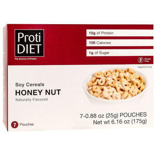 ProtiDiet - High Protein Soy Cereal Honey Nut - 7/Box
