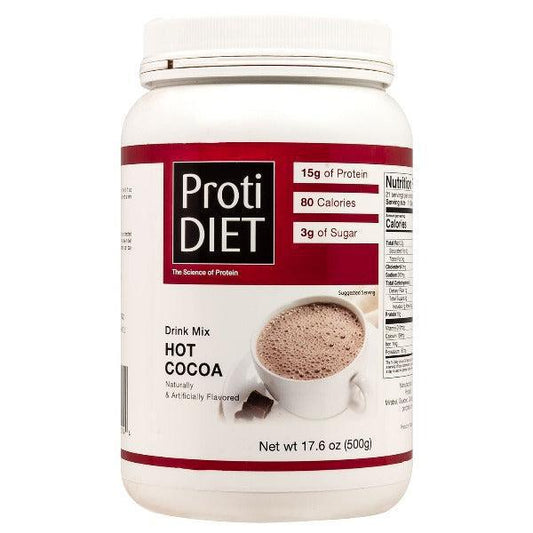 ProtiDiet - High Protein Drink Mix Hot Cocoa Jar - 17.6 oz