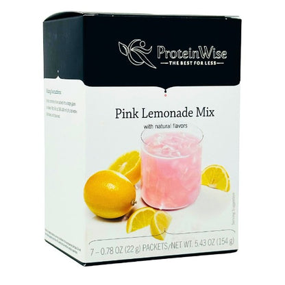 ProteinWise - Pink Lemonade Fruit Drink Mix  - 7/Box