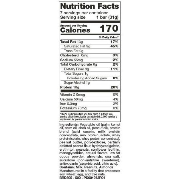 ProteinWise - Peanut Butter Keto Bar - 7 Bars