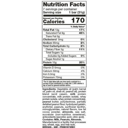 ProteinWise - Peanut Butter Keto Bar - 7 Bars